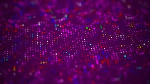 Halftone pattern. Purple composition. Glitch background. Gradient design back Stock Illustration