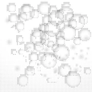 Halftone Pattern. Set of Dots. Dotted Texture. Overlay Grunge Template. Distress Stock Illustration