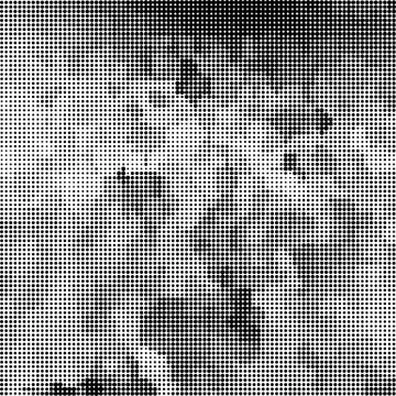 Halftone Pattern. Set of Dots. Dotted Texture. Overlay Grunge Template. Distress Illustrazione stock