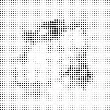 Halftone Pattern. Set of Dots. Dotted Texture on White Background. Overlay Stock Illustration