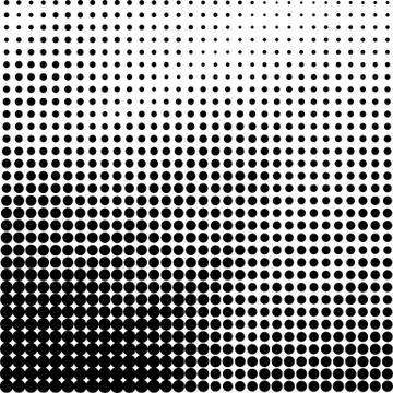 Halftone Pattern. Set of Dots. Dotted Texture on White Background. Overlay Illustrazione stock