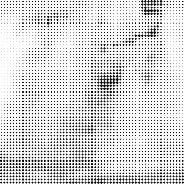 Halftone Pattern. Set of Dots. Dotted Texture on White Background. Overlay Stock Illustration