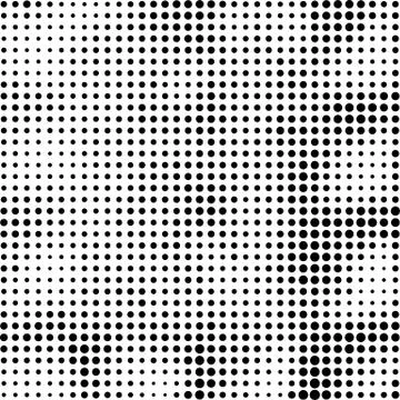 Halftone Pattern. Set of Dots. Dotted Texture on White Background. Overlay Stock Illustration