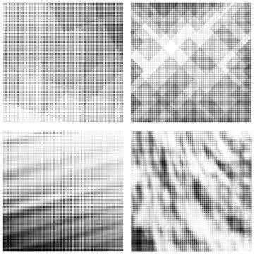 Halftone Pattern. Set of Dots. Dotted Texture on White Background. Overlay Illustrazione stock