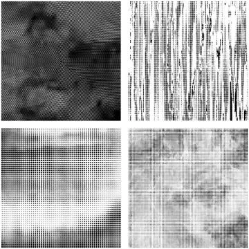 Halftone Pattern. Set of Dots. Dotted Texture on White Background. Overlay Stock Illustration