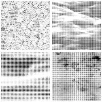 Halftone Pattern. Set of Dots. Dotted Texture. Overlay Grunge Template. Pop Art Stock Illustration