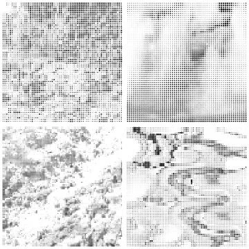 Halftone Pattern. Set of Dots. Dotted Texture on White Background. Overlay Stock Illustration