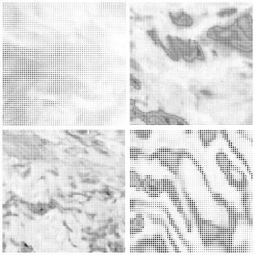 Halftone Pattern. Set of Dots. Dotted Texture on White Background. Overlay Stock Illustration