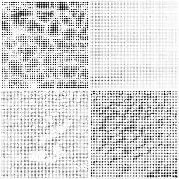 Halftone Pattern. Set of Dots. Dotted Texture on White Background. Overlay イラスト素材