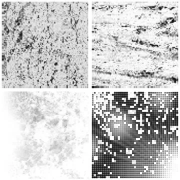 Halftone Pattern. Set of Dots. Dotted Texture on White Background. Overlay Stock Illustration