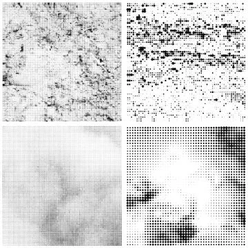 Halftone Pattern. Set of Dots. Dotted Texture on White Background. Overlay Stock Illustration