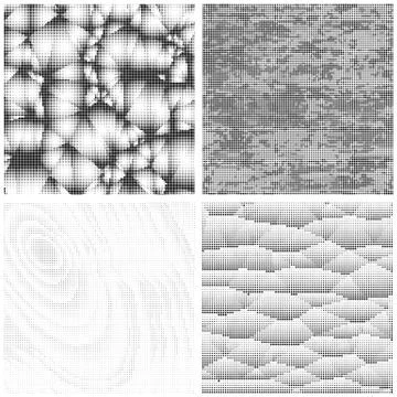 Halftone Pattern. Set of Dots. Dotted Texture on White Background. Overlay Illustrazione stock