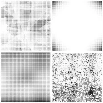 Halftone Pattern. Set of Dots. Dotted Texture on White Background. Overlay Stockillustratie