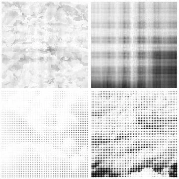 Halftone Pattern. Set of Dots. Dotted Texture on White Background. Overlay Stock Illustration