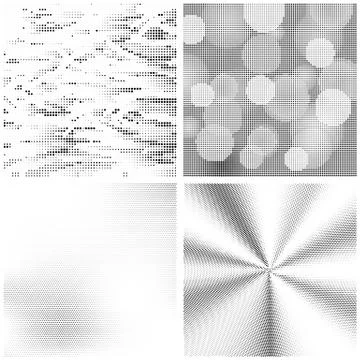 Halftone Pattern. Set of Dots. Dotted Texture on White Background. Overlay Stock Illustration