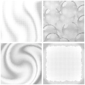 Halftone Pattern. Set of Dots. Dotted Texture on White Background. Overlay Stock Illustration