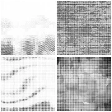Halftone Pattern. Set of Dots. Dotted Texture on White Background. Overlay Stock Illustration