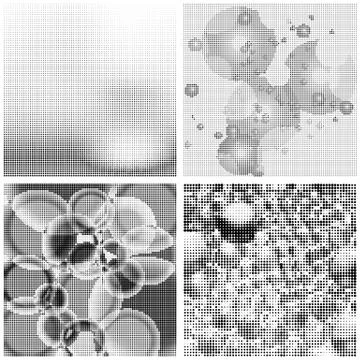 Halftone Pattern. Set of Dots. Dotted Texture on White Background. Overlay Stockillustratie