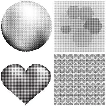 Halftone Pattern. Set of Dots. Dotted Texture on White Background. Overlay Stock Illustration