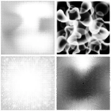 Halftone Pattern. Set of Dots. Dotted Texture on White Background. Overlay イラスト素材