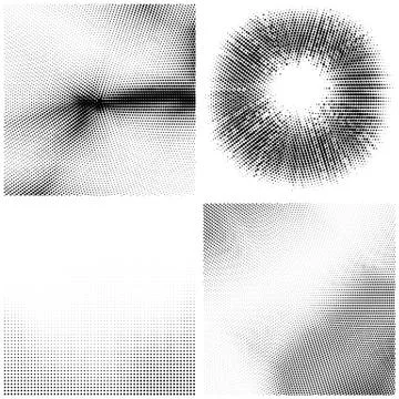Halftone Pattern. Set of Dots. Dotted Texture on White Background. Overlay Stock Illustration