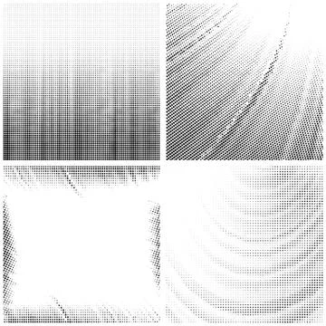 Halftone Pattern. Set of Dots. Dotted Texture on White Background. Overlay Stock Illustration