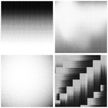 Halftone Pattern. Set of Dots. Dotted Texture on White Background. Overlay Stock Illustration