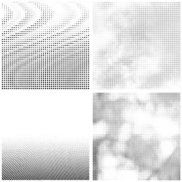 Halftone Pattern. Set of Dots. Dotted Texture on White Background. Overlay Stock Illustration