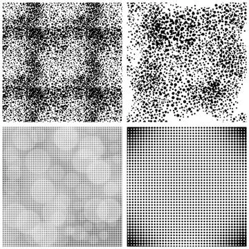 Halftone Pattern. Set of Dots. Dotted Texture on White Background. Overlay Stock Illustration
