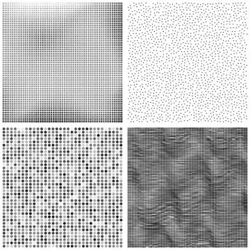 Halftone Pattern. Set of Dots. Dotted Texture on White Background. Overlay Stock Illustration