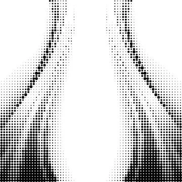 Halftone Pattern. Set of Dots. Dotted Texture on White Background. Overlay Stock Illustration