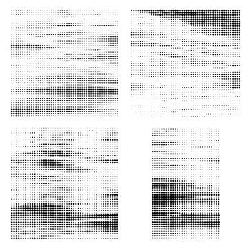 Halftone Pattern. Set of Dots. Dotted Texture on White Background. Overlay Stock Illustration