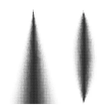Halftone Pattern. Set of Dots. Dotted Texture on White Background. Overlay Stock Illustration