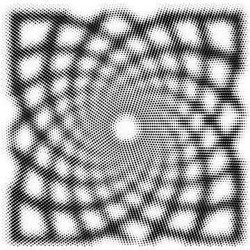 Halftone Pattern. Set of Dots. Dotted Texture on White Background. Overlay Illustrazione stock