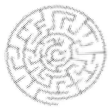 Halftone Pattern. Set of Dots. Dotted Texture on White Background. Overlay Stock Illustration