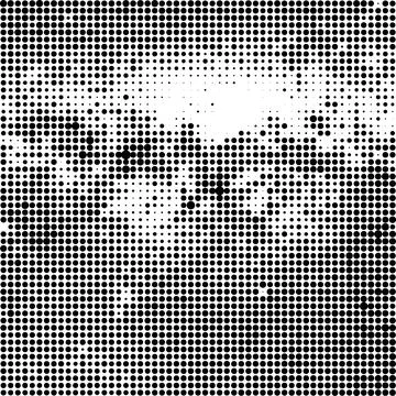 Halftone Pattern. Set of Dots. Dotted Texture on White Background. Overlay Illustrazione stock