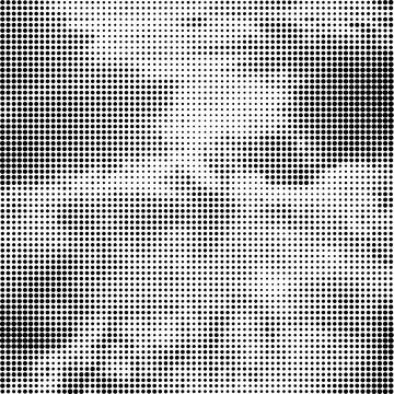 Halftone Pattern. Set of Dots. Dotted Texture on White Background. Overlay Illustrazione stock