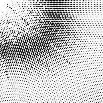 Halftone Pattern. Set of Dots. Template. Distress Linear Design. Fade Monochrome Stock Illustration