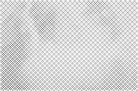 Halftone pattern with small black dots on white background Stock Illustration