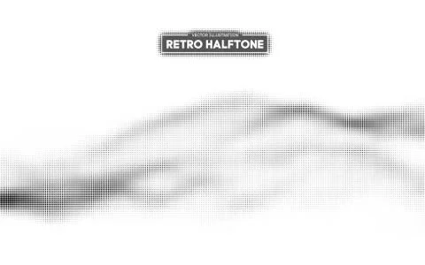 Halftone pattern vector. Gradient dot pattern. Grunge halftone background ,old Illustrazione stock