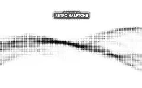 Halftone pattern vector. Gradient dot pattern. Grunge halftone background ,old Stock Illustration