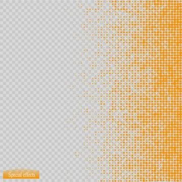 Halftone pattern vector.blue the circles to the background squares. Illustrazione stock