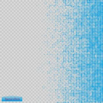 Halftone pattern vector.blue the circles to the background squares. Stock Illustration