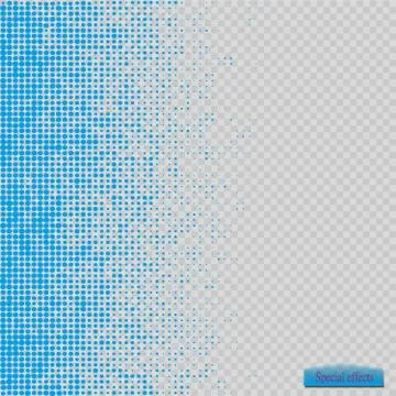 Halftone pattern vector.blue the circles to the background squares. Illustrazione stock