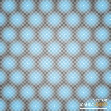 Halftone pattern vector.blue the circles to the background squares. Illustrazione stock