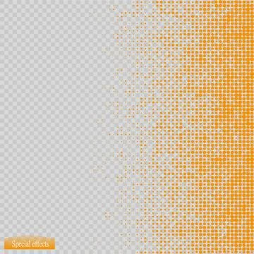 Halftone pattern vector.blue the circles to the background squares Illustrazione stock