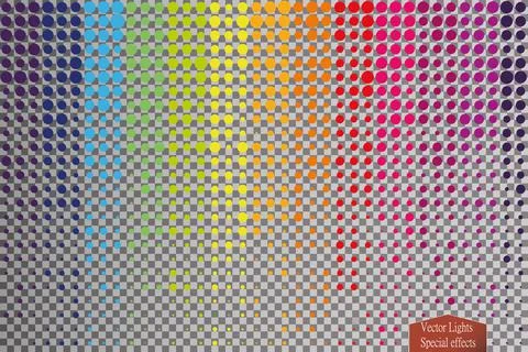 Halftone pattern vector.blue the circles to the background squares Stockillustratie