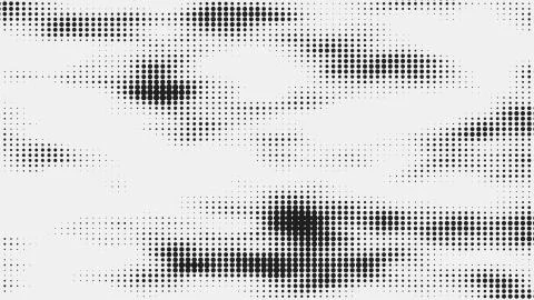 Halftone pattern. White composition. Glitch background. Gradient design backg Illustrazione stock