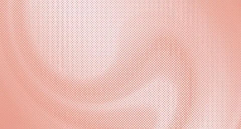Halftone peach background with gradient effect and tiny dots texture Stock Illustration