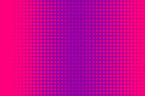 Halftone pink banner Stock Illustration